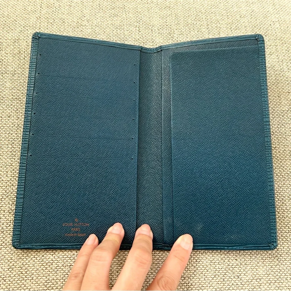 Louis Vuitton Blue Epi Leather Bi-Fold Long Wallet